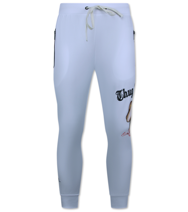 TopStar 2Pac Jogginganzug Herren - Tupac Trainingsanzüge Herren - Heimanzug Herren Erwachsene - 3390 - Weiß