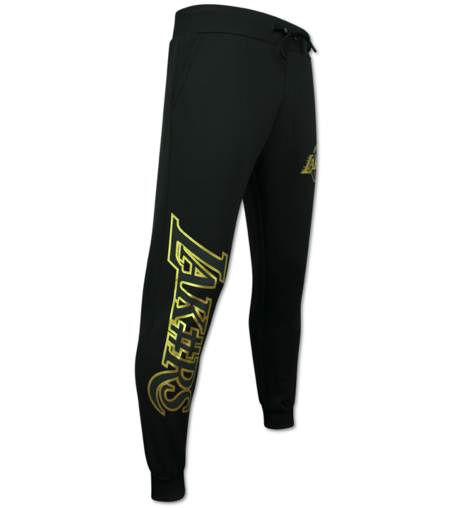 TopStar Lakers Jogginganzug Herren - Lakers Trainingsanzüge Herren - Heimanzug Herren Erwachsene - 3793 - Schwarz/Gold