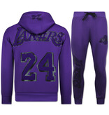 TopStar Lakers Heimanzug Herren Erwachsene - Trainingsanzüge Herren - Lakers Jogginganzug Herren - 3793 - Lila
