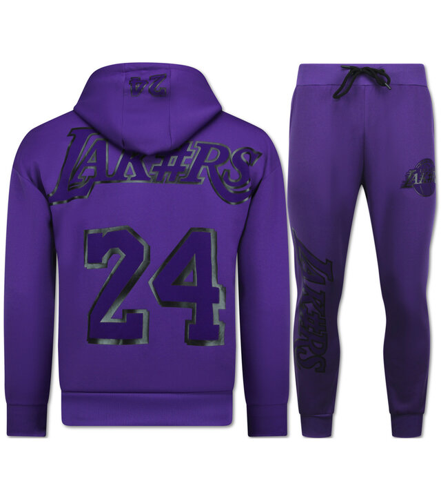 TopStar Lakers Heimanzug Herren Erwachsene - Trainingsanzüge Herren - Lakers Jogginganzug Herren - 3793 - Lila