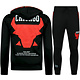 Bull Home Suit Herren Erwachsene - Chicago Trainingsanzüge Herren - Jogginganzug Herren - 5231 - Schwarz