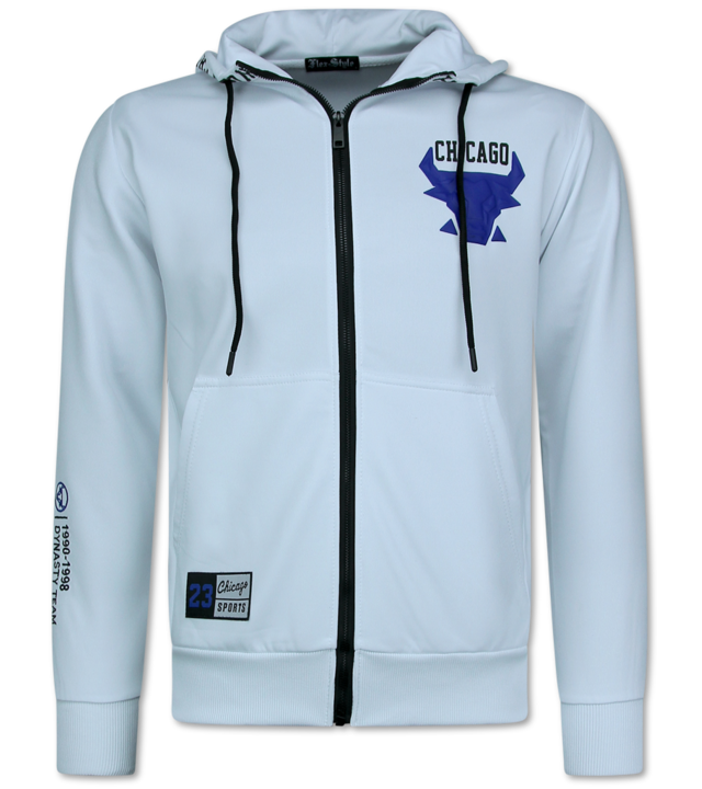 TopStar Chicago Trainingsanzüge Herren - Bull Jogginganzug Herren - Heimanzug Herren Erwachsene - 5231 - Weiß