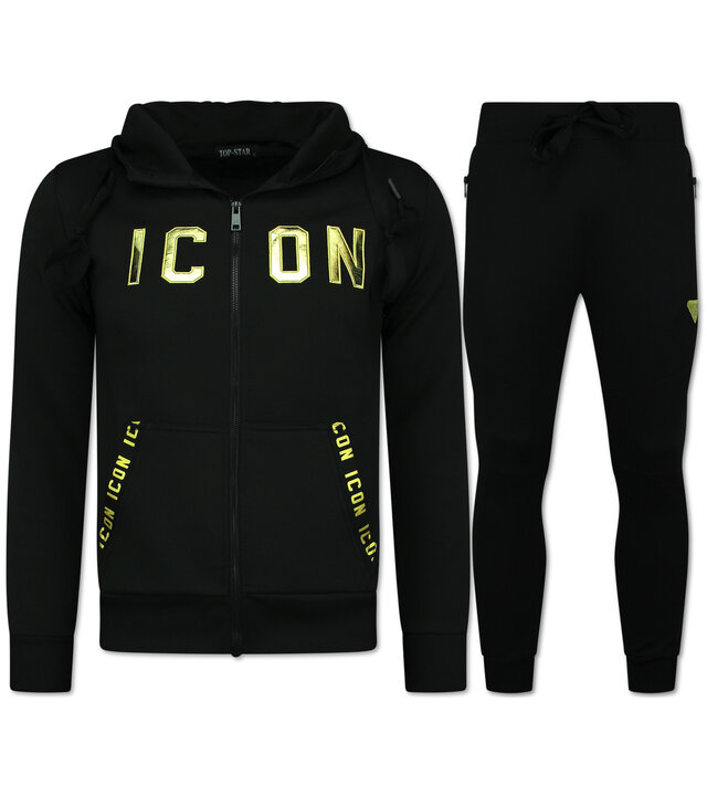 TopStar Jogginganzug ICON - Trainingsanzüge Herren - ICON Heimanzug Herren - 11575 - Schwarz/Gold