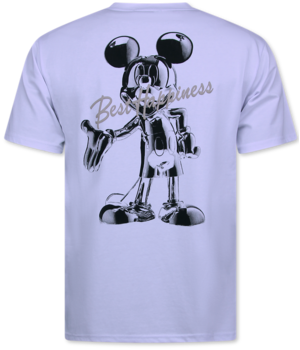 Top Star Weiße T-Shirts Herren Rundhals - Oversized T-Shirt Herren - Lustiges Shirt - Happiness - 688 - Weiß
