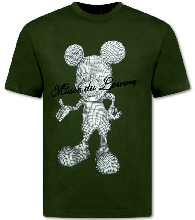 Top Star T-Shirts Herren Lustig - Oversized T Shirt Herren - Lustiges Shirt Maus - 699 - Grün