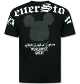 Top Star Herren T-Shirt mit Aufdruck - T-Shirt Männer Lustig - Lustiges Shirt - 700 - Schwarz