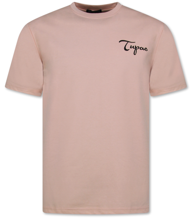 Top Star Tupac Shirt - T-Shirt Herren mit Aufdruck - Oversized T-Shirt Herren - Lustiges Shirt - 697 - Pink