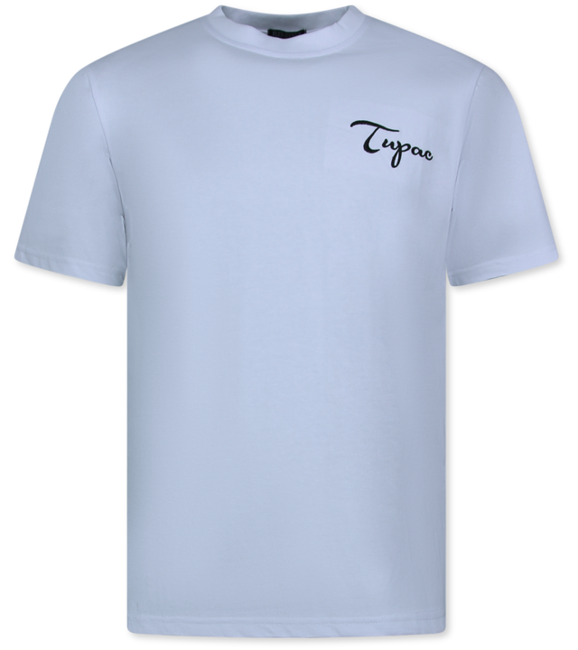 Top Star Tupac - Oversized T-Shirt Herren - T-Shirt Herren mit Aufdruck - Lustiges Shirt - 697 - Weiß