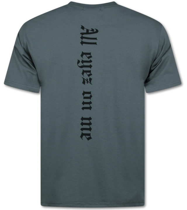 Top Star All Eyez on Me - Oversized T-Shirt Herren - T-Shirt Herren mit Aufdruck - Tupac - 685 - Grau