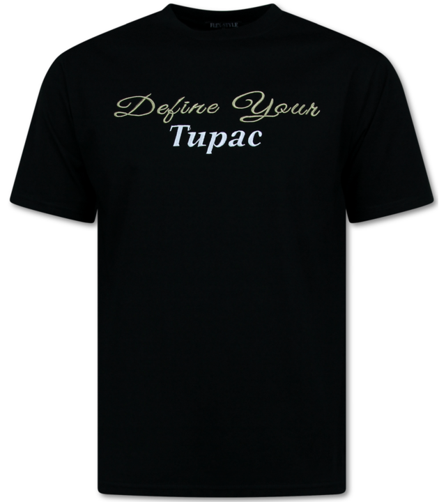 Top Star Herren T-Shirt mit Print - Oversized T-Shirt Herren - Tupac Shakur - T-Shirt Herren mit Print - 672 - Schwarz