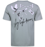 Top Star Oversize T-Shirt Herren - T-Shirt Männer mit Print - Lustiges Shirt - 698 - Grau