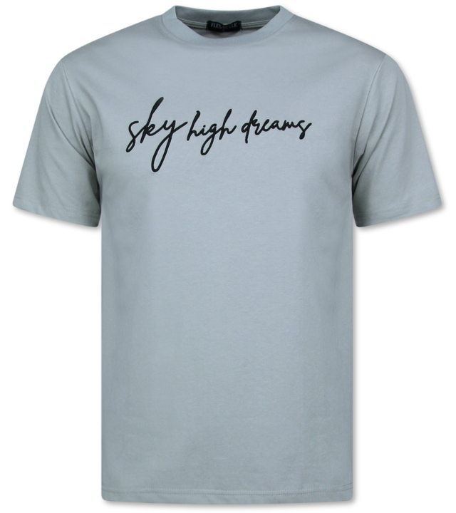 Top Star Oversize T-Shirt Herren - T-Shirt Männer mit Print - Lustiges Shirt - 698 - Grau