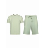Enos Sommerset Herren - Gerippt Oversized - Zweiteiler - Twinset - Co ord Set - 918 - Beige