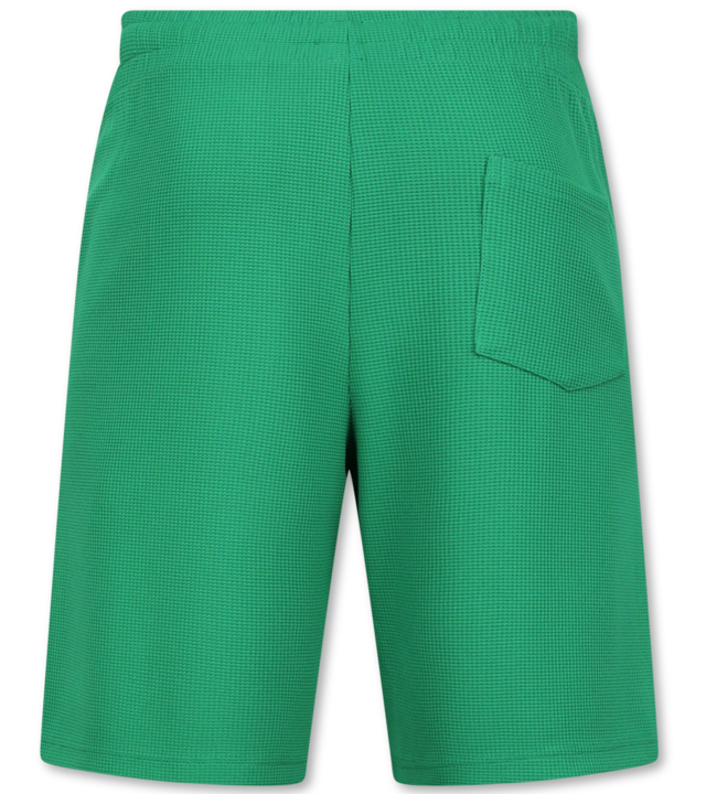 Enos Sommerset Herren - Gerippt Oversized - Zweiteiler - Twinset - Co ord Set - 918 - Grün
