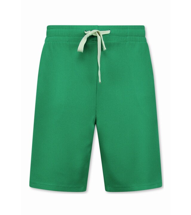 Enos Sommerset Herren - Gerippt Oversized - Zweiteiler - Twinset - Co ord Set - 918 - Grün