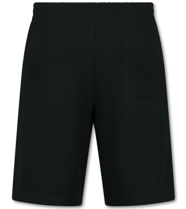 Enos Sommerset Herren - Gerippt Oversized - Zweiteiler - Twinset - Co ord Set - 918 - Schwarz