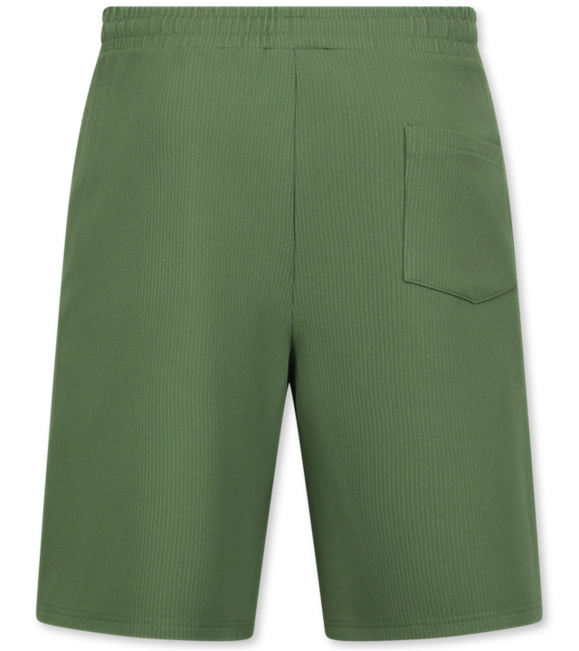 Enos Twinset - Geripptes Oversized Shirt - Sommerset Herren - Zweiteiler - Co ord Set - 915 - Grün