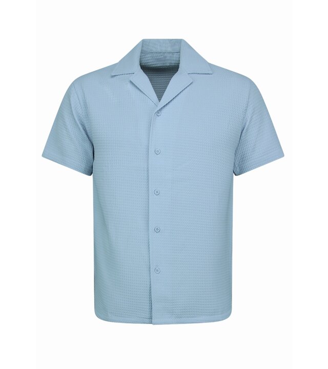 Martina Geripptes Oversized Shirt - Sommerset Herren - Zweiteiler - Co ord Set - 0095 - Blau
