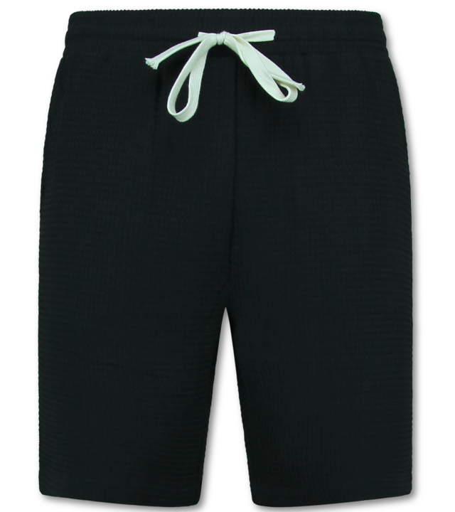 Martina Geripptes Oversized Shirt - Sommerset Herren - Zweiteiler - Co ord Set - 0095 - Schwarz