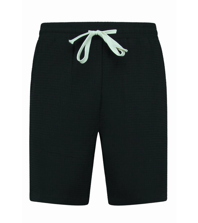 Martina Geripptes Oversized Shirt - Sommerset Herren - Zweiteiler - Co ord Set - 0095 - Schwarz