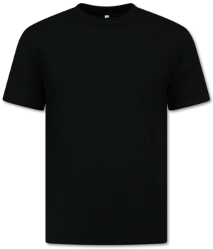 New Ment T-Shirt Herren Oversize - Uni T-Shirt Weiß - 6530 - Schwarz