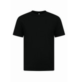 New Ment T-Shirt Herren Oversize - Uni T-Shirt Weiß - 6530 - Schwarz