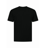 New Ment T-Shirt Herren Oversize - Uni T-Shirt Weiß - 6530 - Schwarz