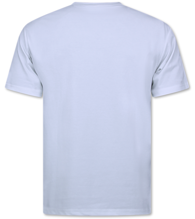 New Ment T-Shirt Herren Oversize - Uni T-Shirt Blank - 6530 - Weiß