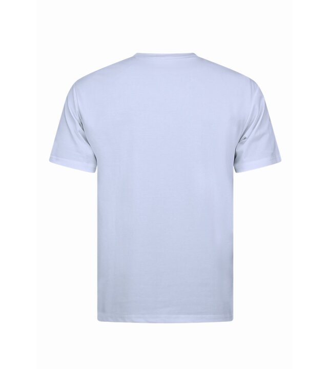 New Ment T-Shirt Herren Oversize - Uni T-Shirt Blank - 6530 - Weiß