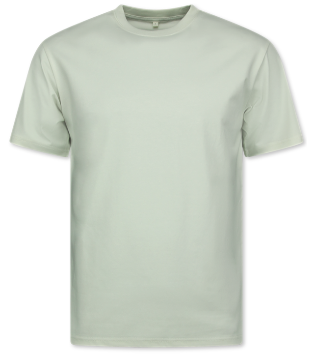 New Ment T-Shirt Herren Oversize - Uni T-Shirt Weiß - 6530 - Beige