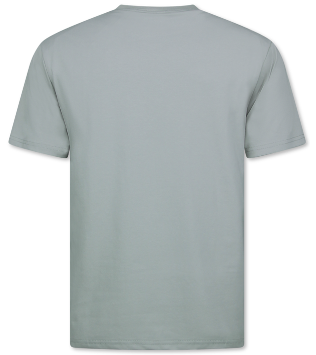 New Ment T-Shirt Herren Oversize - Uni T-Shirt Weiß - 6530 - Grau