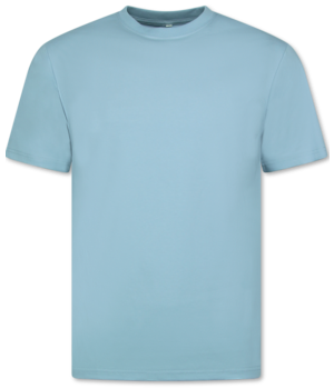 New Ment T-Shirt Herren Oversize - Uni T-Shirt Weiß - 6530 - Blau
