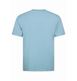 New Ment T-Shirt Herren Oversize - Uni T-Shirt Weiß - 6530 - Blau