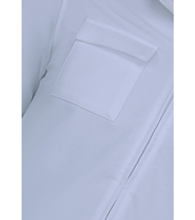 Baker's Herren Unterhemden mit Reißverschluss - Ohne Kapuze - Sweatweste Herren - 579 - Weiß