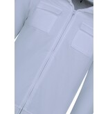 Baker's Herren Unterhemden mit Reißverschluss - Ohne Kapuze - Sweatweste Herren - 579 - Weiß