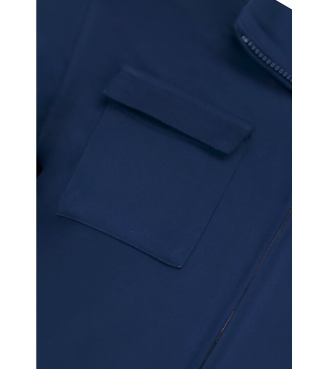 Baker's Herren Unterhemden mit Reißverschluss - Ohne Kapuze - Sweatweste Herren - 579 - Blau