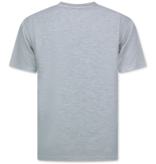 Enos Herren Sommer Set – Ribbed  Oversized Twinset – Kombi Set – F 918 – Grau