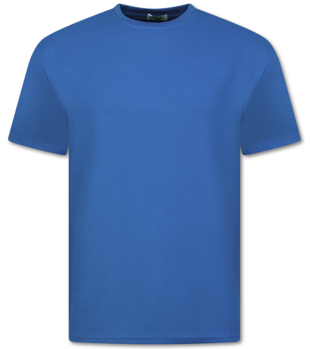 Enos Herren Sommer Set – Ribbed  Oversized Twinset – Kombi Set – F 918 – Blau