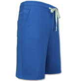 Enos Herren Sommer Set – Ribbed  Oversized Twinset – Kombi Set – F 918 – Blau
