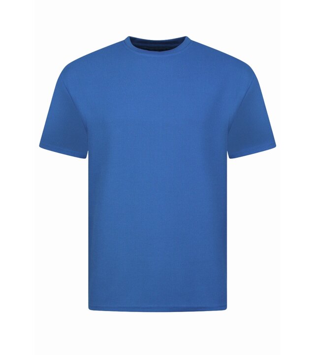 Enos Herren Sommer Set – Ribbed  Oversized Twinset – Kombi Set – F 918 – Blau