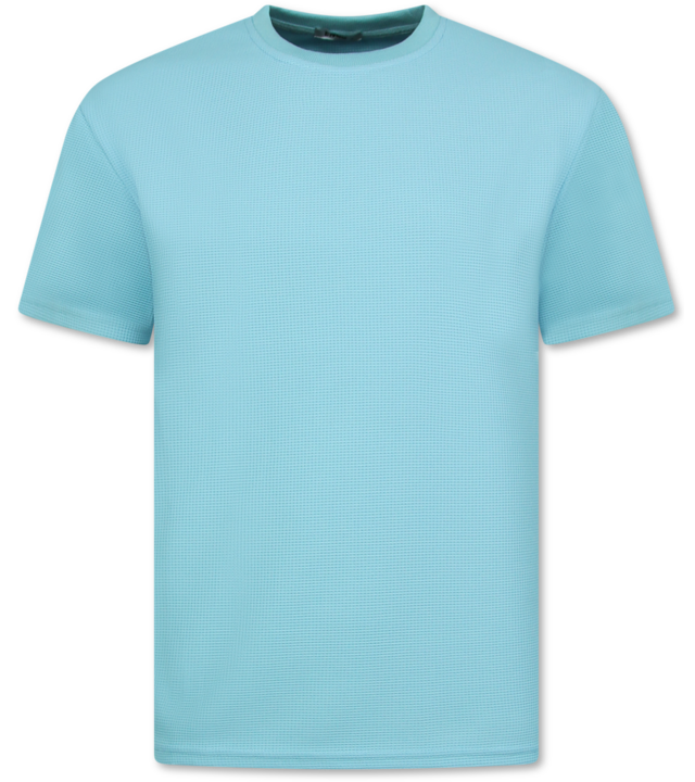 Enos Herren Sommer Set – Ribbed  Oversized Twinset – Kombi Set – F 918 – Turquoise