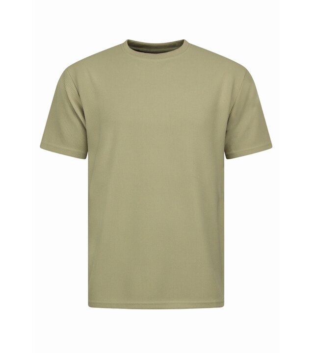 Enos Herren Sommer Set – Ribbed  Oversized Twinset – Kombi Set – F 918 – Braun