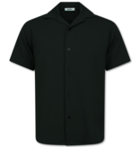 Enos Twinset – Geripptes Oversize Hemd – Sommer Set für Herren – Zweiteiliges Set – Kombi Set – F 915 – Schwarz