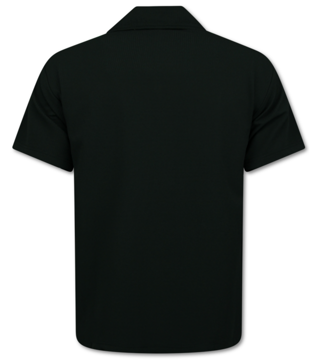 Enos Twinset – Geripptes Oversize Hemd – Sommer Set für Herren – Zweiteiliges Set – Kombi Set – F 915 – Schwarz