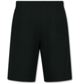 Enos Twinset – Geripptes Oversize Hemd – Sommer Set für Herren – Zweiteiliges Set – Kombi Set – F 915 – Schwarz