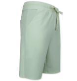 Enos Twinset – Geripptes Oversize Hemd – Sommer Set für Herren – Zweiteiliges Set – Kombi Set – F 915 – Beige