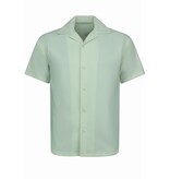 Enos Twinset – Geripptes Oversize Hemd – Sommer Set für Herren – Zweiteiliges Set – Kombi Set – F 915 – Beige