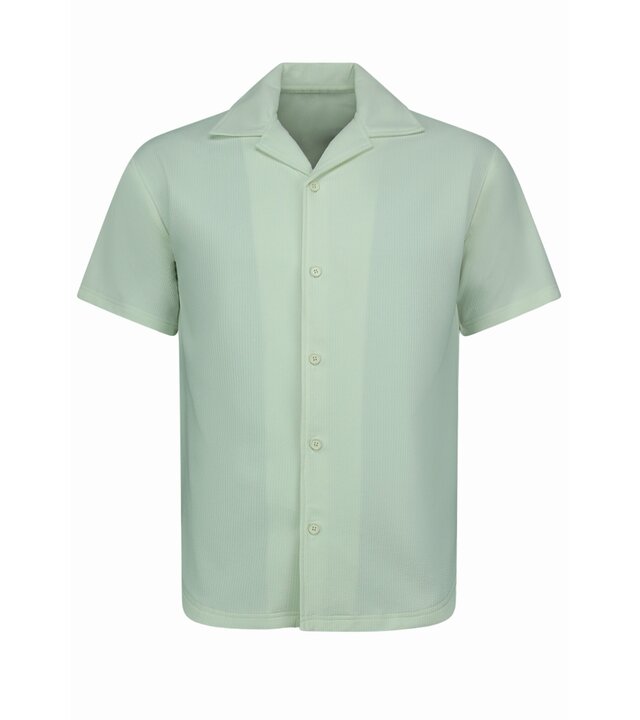 Enos Twinset – Geripptes Oversize Hemd – Sommer Set für Herren – Zweiteiliges Set – Kombi Set – F 915 – Beige