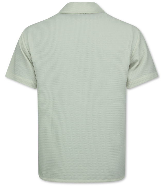 Enos  Geripptes Oversize Hemd – Sommer Set für Herren – Zweiteiliges Set – Kombi Set – MG 009 – Beige