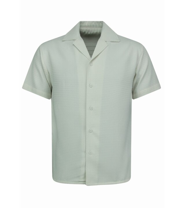 Enos  Geripptes Oversize Hemd – Sommer Set für Herren – Zweiteiliges Set – Kombi Set – MG 009 – Beige